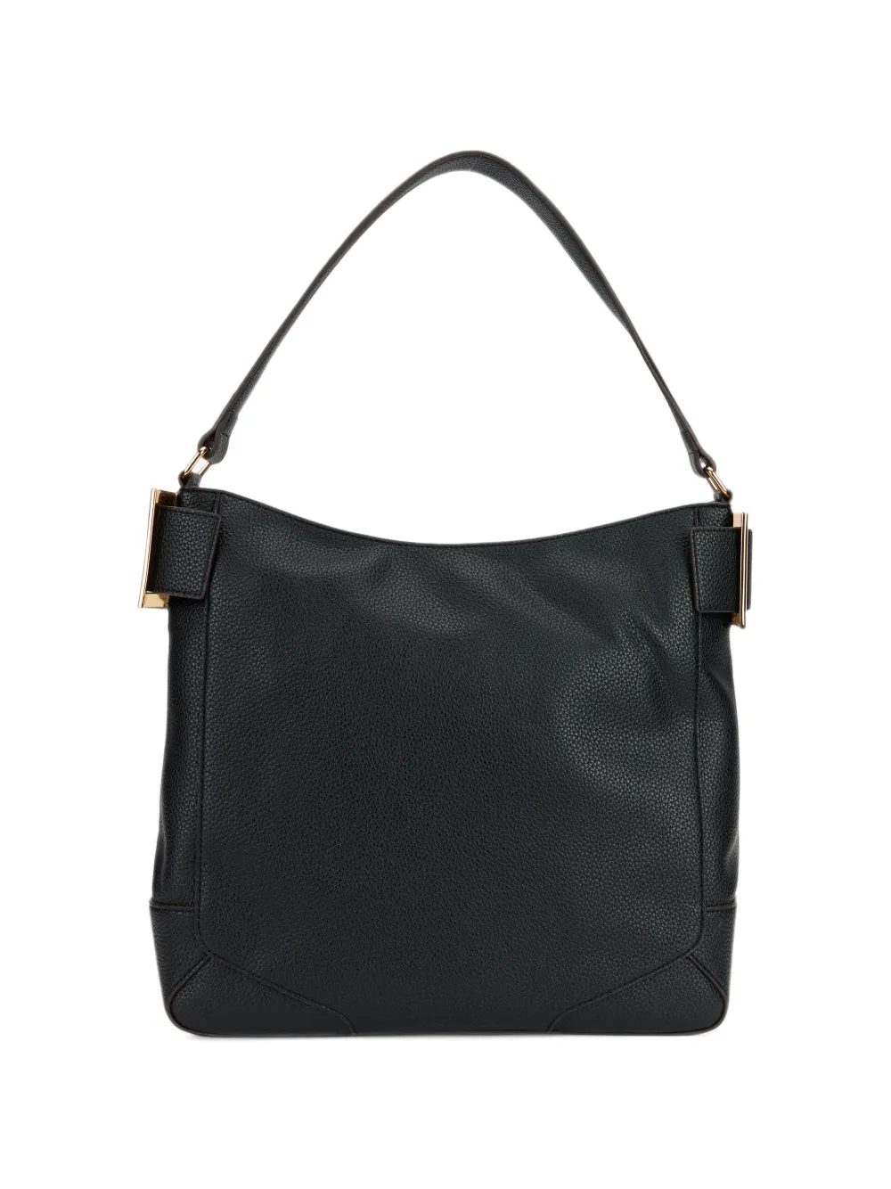 Love Moschino Bewerkte schoudertas met logoplakkaat Zwart