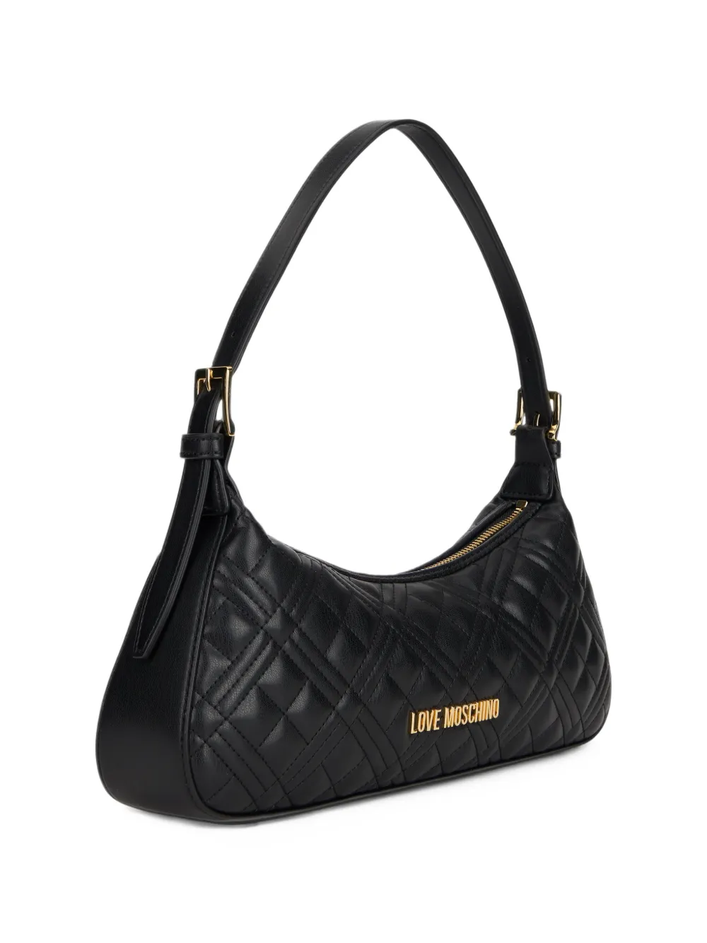 Love Moschino quilted shoulder bag Zwart