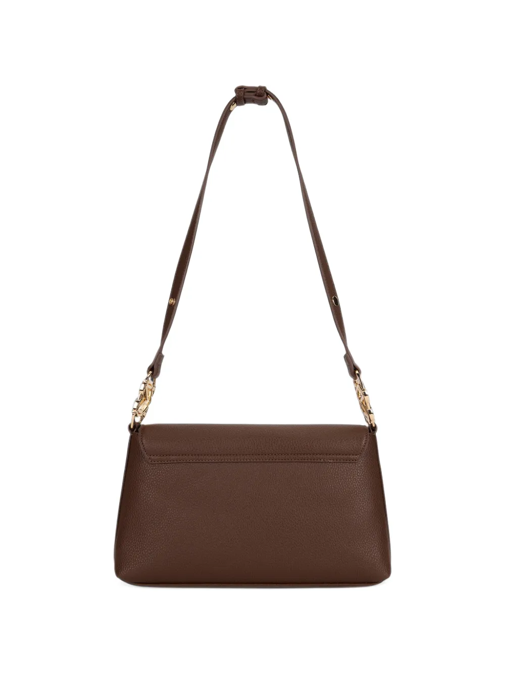 Love Moschino Bewerkte schoudertas met logoplakkaat Bruin
