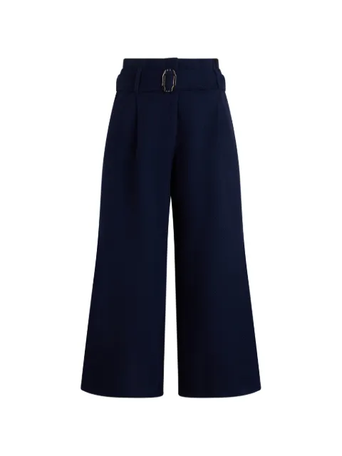 Moorer Noacle belted-pleated palazzo pants