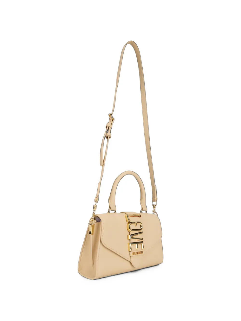 Love Moschino Heuptas met logoplakkaat Beige