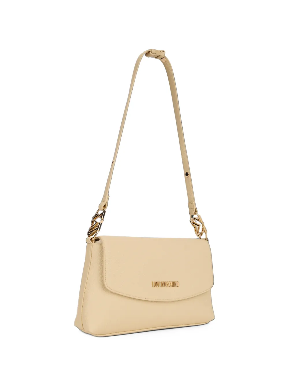 Love Moschino Schoudertas met logoplakkaat Geel
