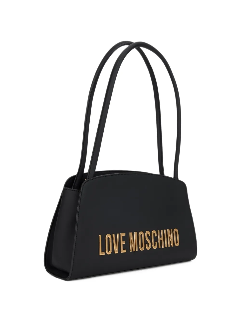 Love Moschino Schoudertas met logoplakkaat Zwart