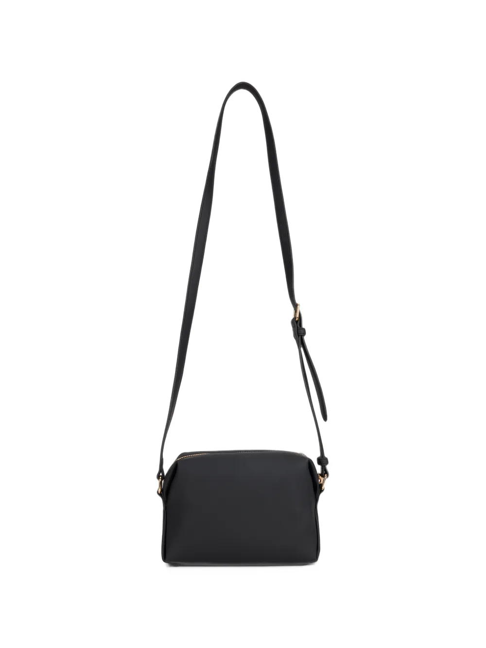 Love Moschino Schoudertas met logotekst en rits Zwart