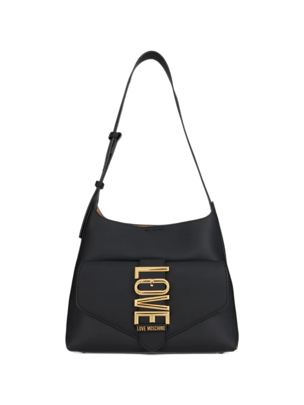 Love Moschino logo-plaque adjustable-strap shoulder bag