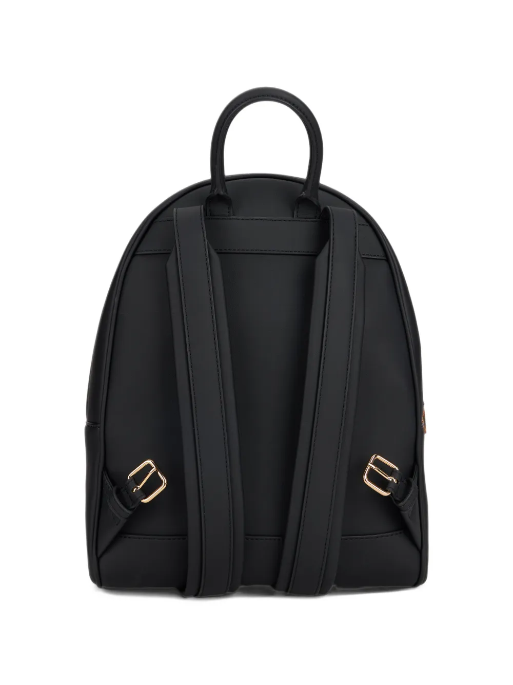Love Moschino Rugzak met logo-plakkaat en voorzak Zwart