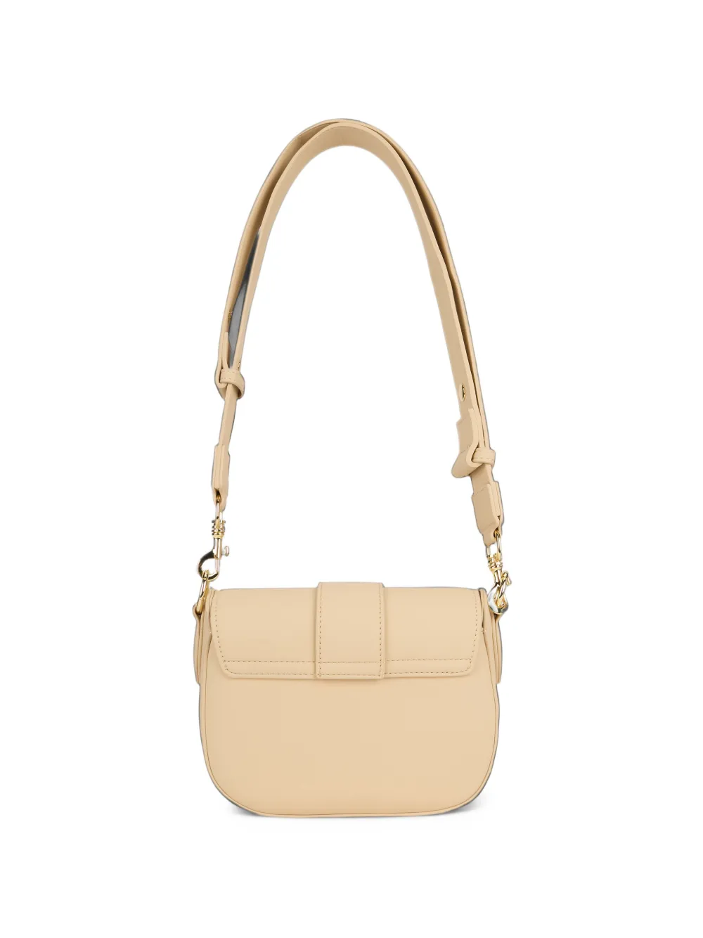 Love Moschino Schoudertas met logoplakkaat Beige