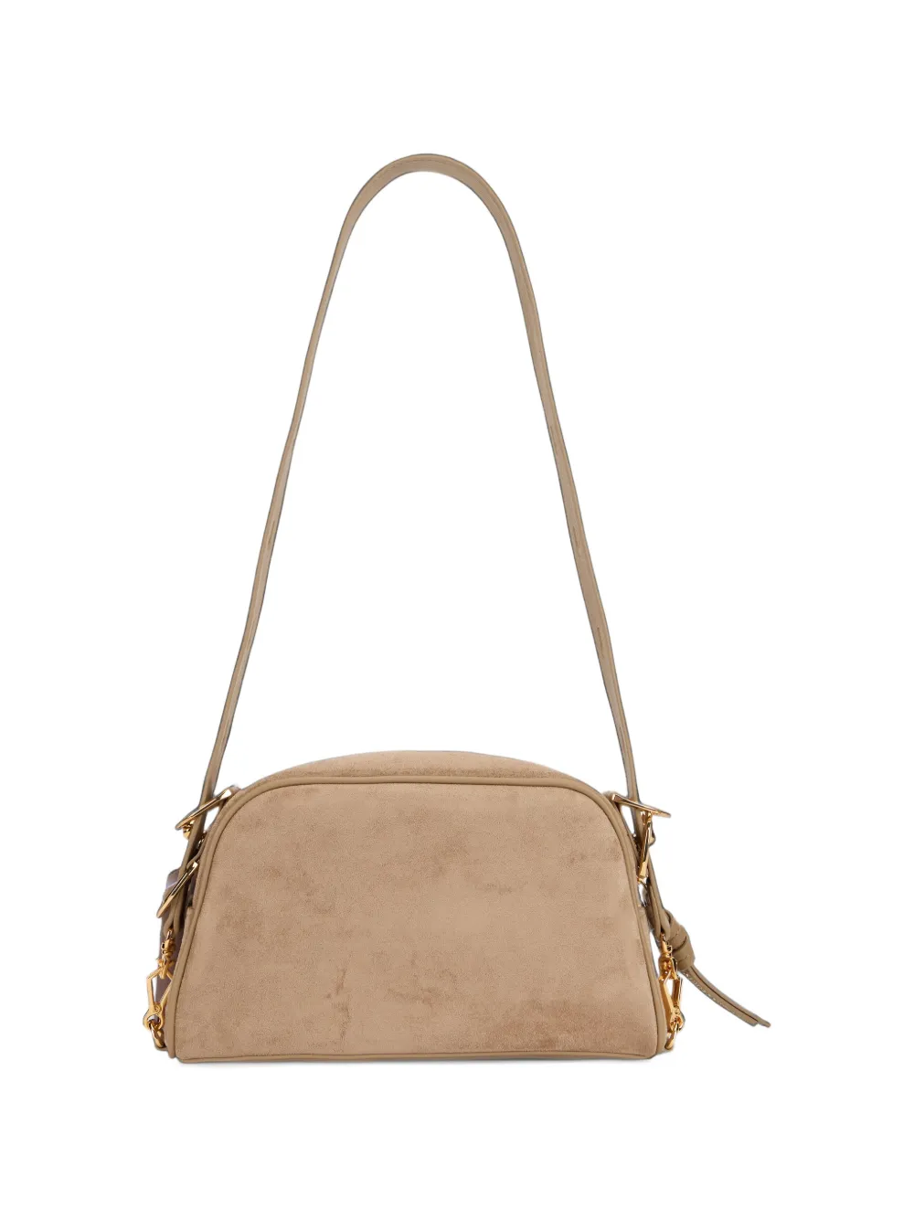 Love Moschino Schoudertas met logoplakkaat Beige