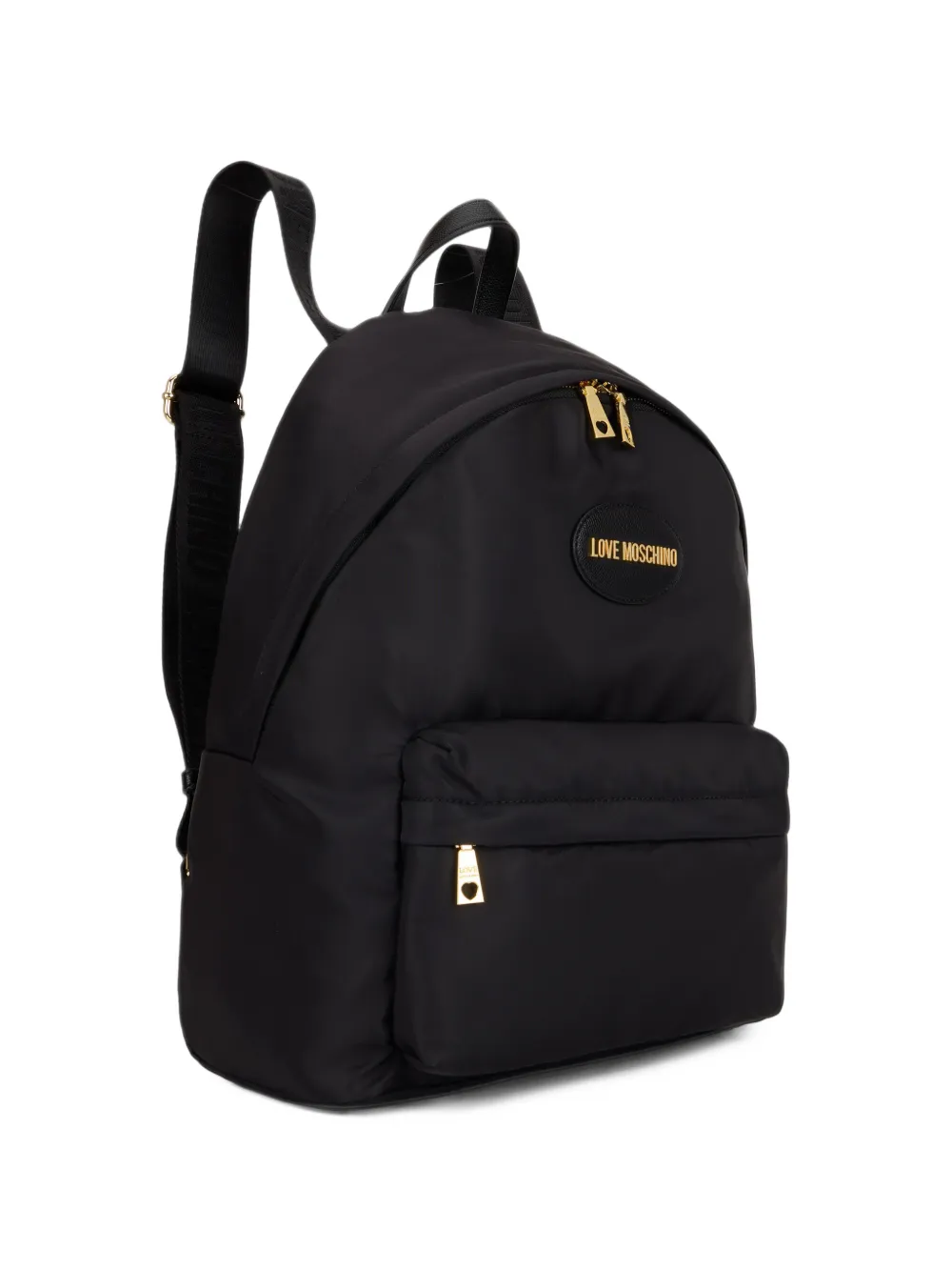 Love Moschino Rugzak met logoplakkaat Zwart