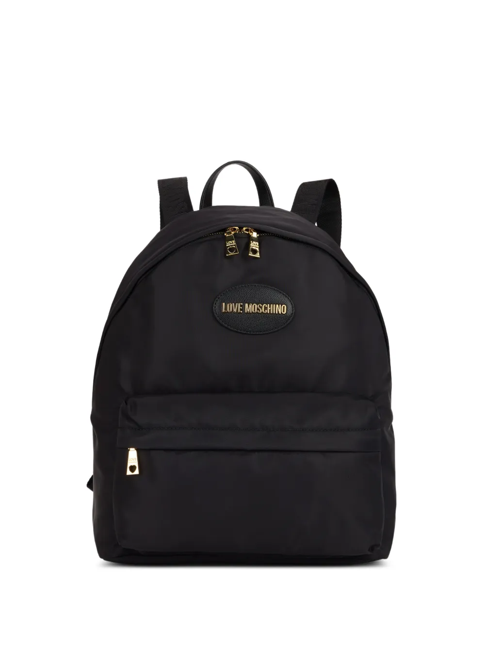 Love Moschino logo-plaque backpack - Nero