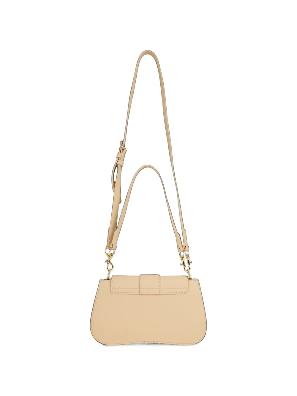 Love Moschino Schoudertas met logoplakkaat Beige