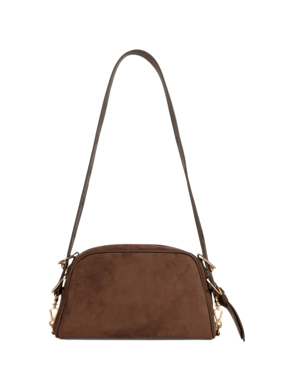Love Moschino Schoudertas met logoplakkaat Bruin
