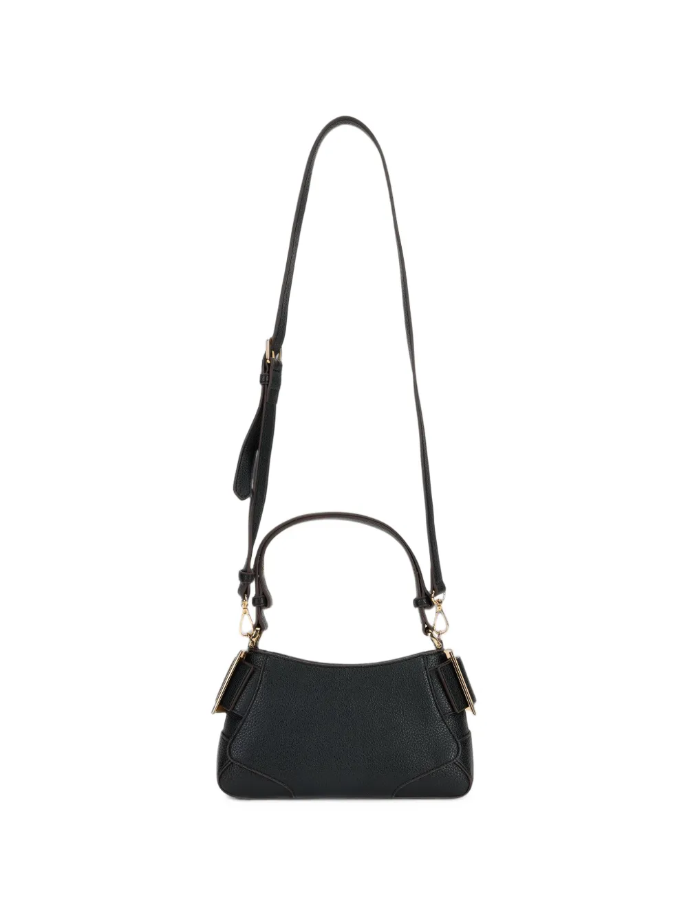 Love Moschino Schoudertas met logotekst en bewerkte textuur Zwart