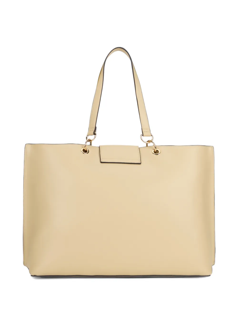 Love Moschino Shopper met logo-plakkaat en wasknijper-detail Beige