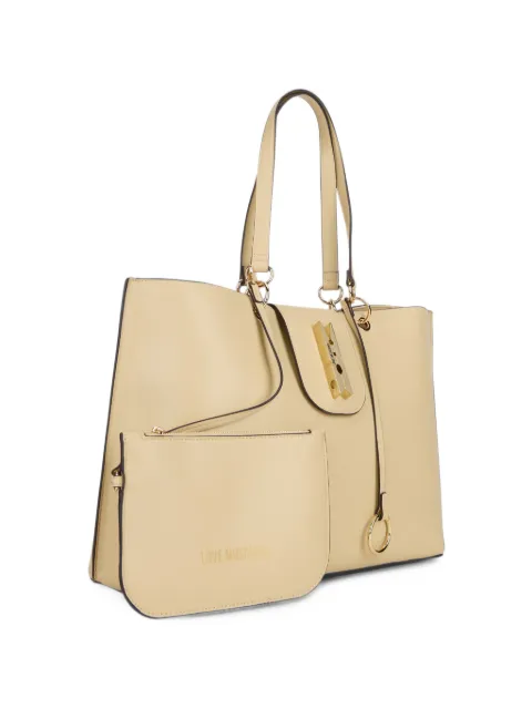 Love Moschino Borsa tote con placca logo e dettaglio a molletta