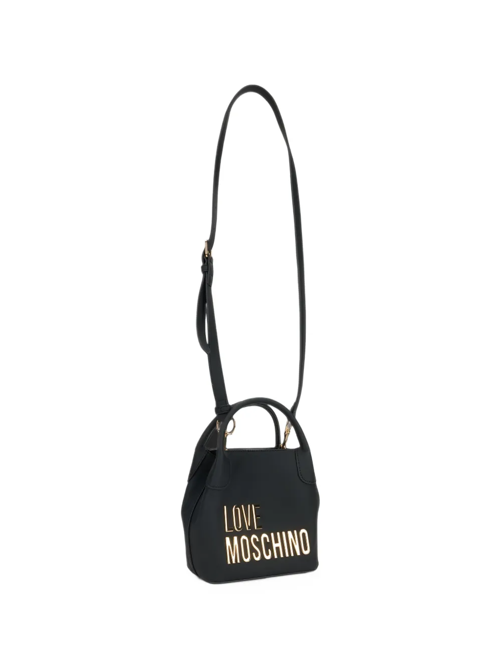 Love Moschino Schoudertas met logoplakkaat Zwart