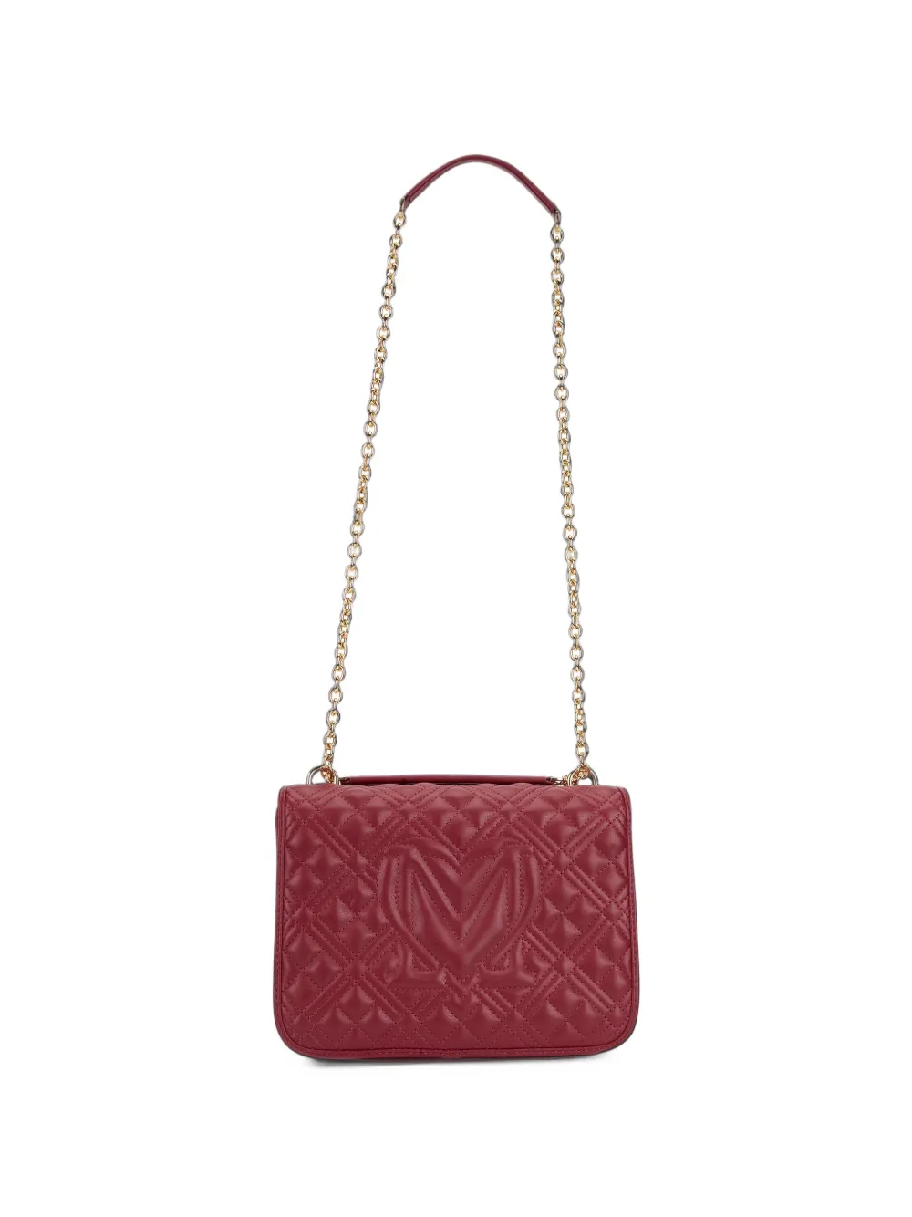 Love Moschino Schoudertas met logo-applicatie Rood