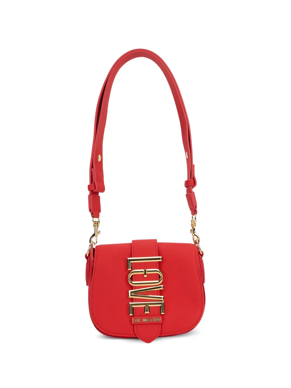 Love Moschino Schoudertas met logoplakkaat Rood