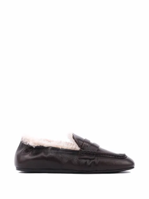 TORAL SHOES Paige Snow leather loafers
