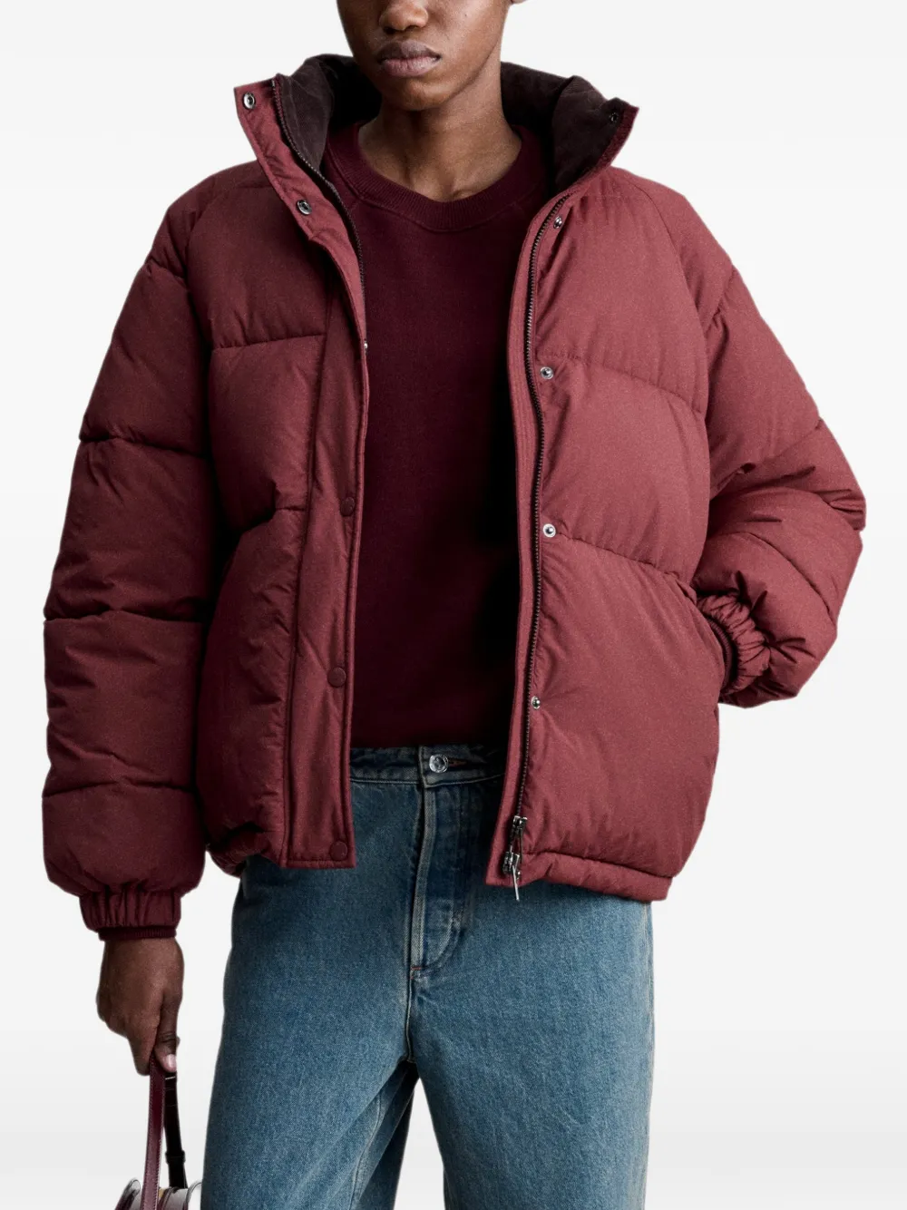 A.P.C. Waterafstotend donsjack Rood