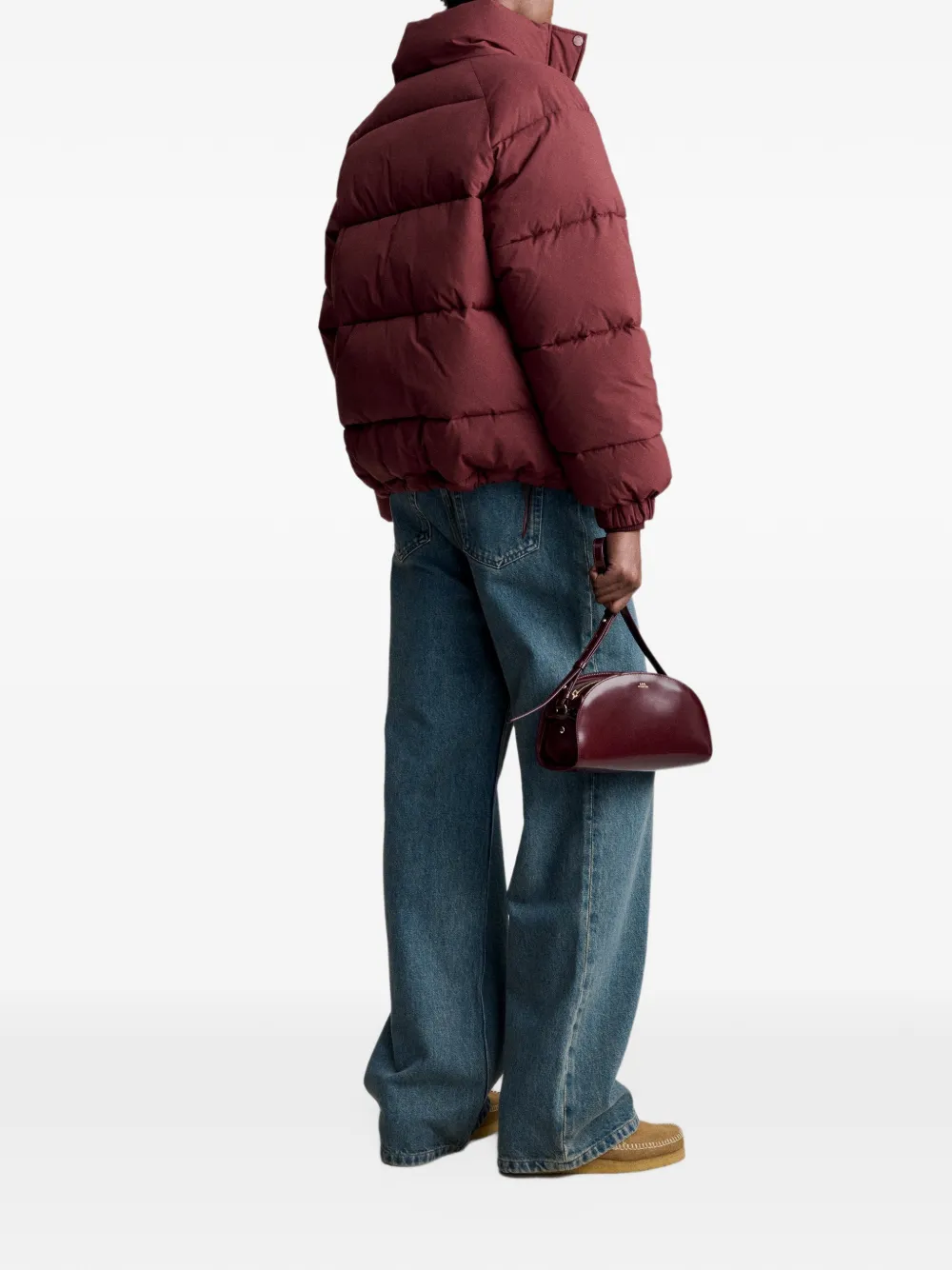 A.P.C. Waterafstotend donsjack Rood