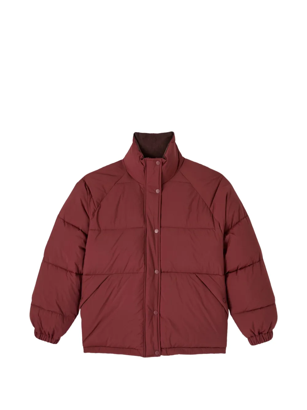A.P.C. burgundy water-repellent puffer jacket - Red