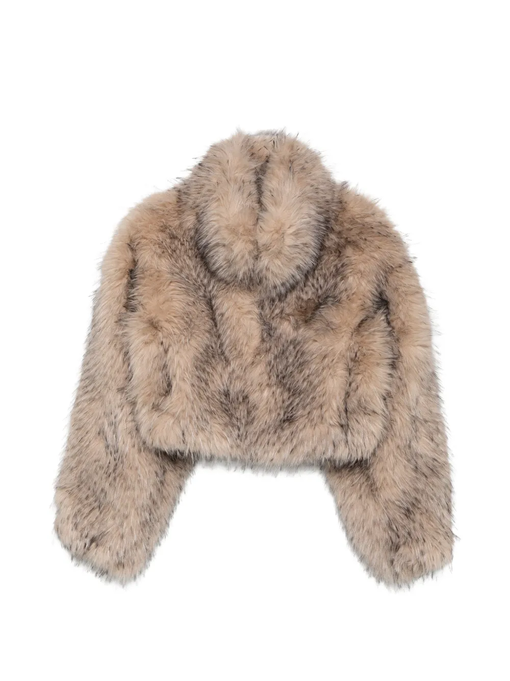 ROTATE BIRGER CHRISTENSEN Cropped-Jacke aus Faux Fur - Nude