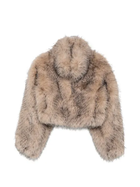 ROTATE BIRGER CHRISTENSEN faux-fur cropped jacket