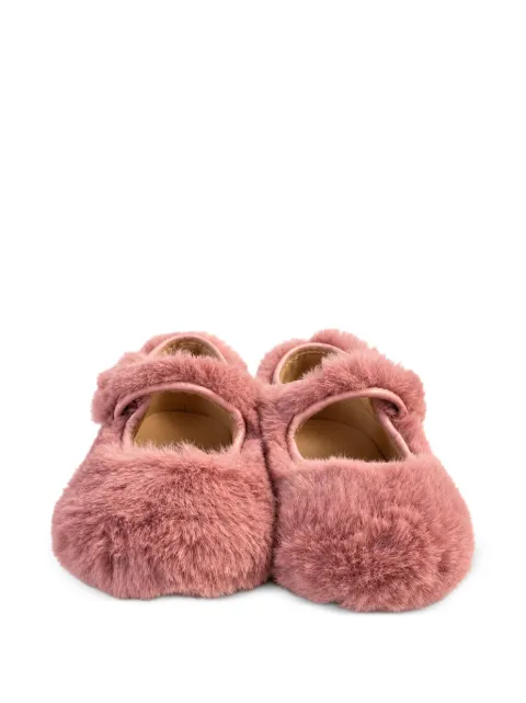 Eli1957 pony-hair touch-strap ballet flats