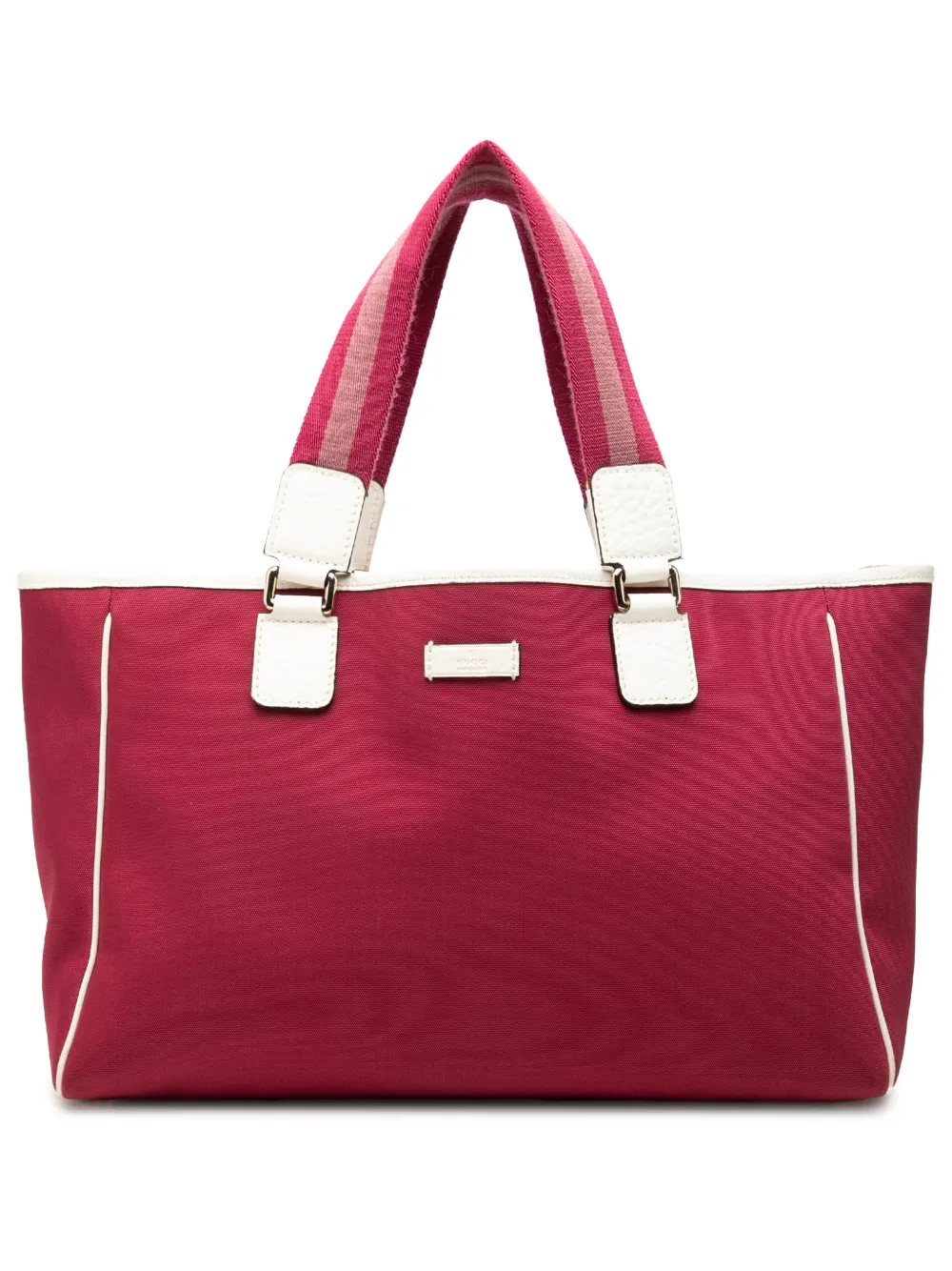 Gucci Pre-Owned 2000-2015 Canvas Web tote bag - Rose Gucci Pre-Owned 2000-2015 Canvas Web tote bag - Rose