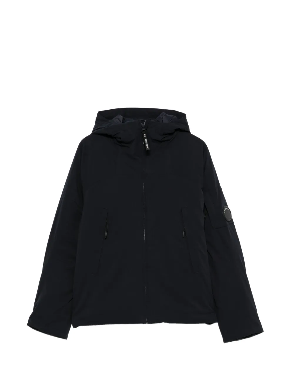 C.P. Company Kids hooded quilted jacket Blauw