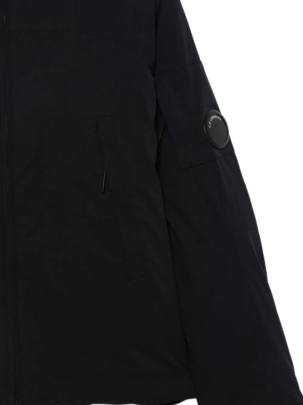 C.P. Company Kids hooded quilted jacket Blauw