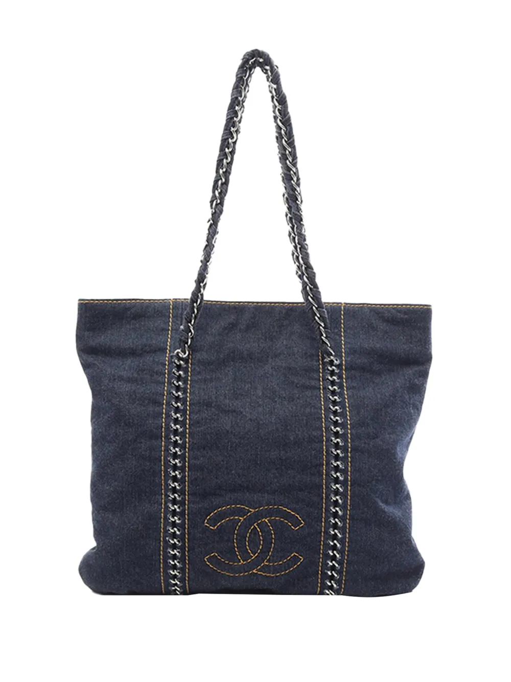 CHANEL Pre-Owned 2005-2006 Denim Luxe Ligne tote bag - Bleu