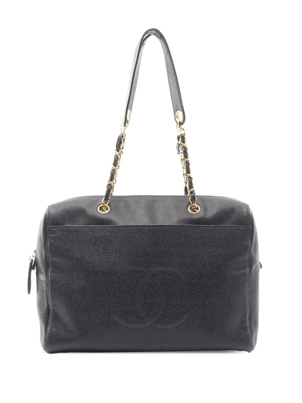 CHANEL Pre-Owned 1997-1999 Caviar CC tote bag - Nero
