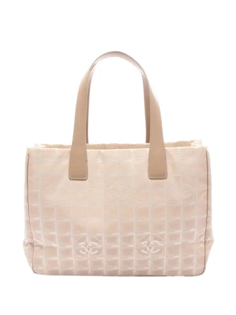 CHANEL Pre-Owned tote New Travel de lino y nylon 2005-2006