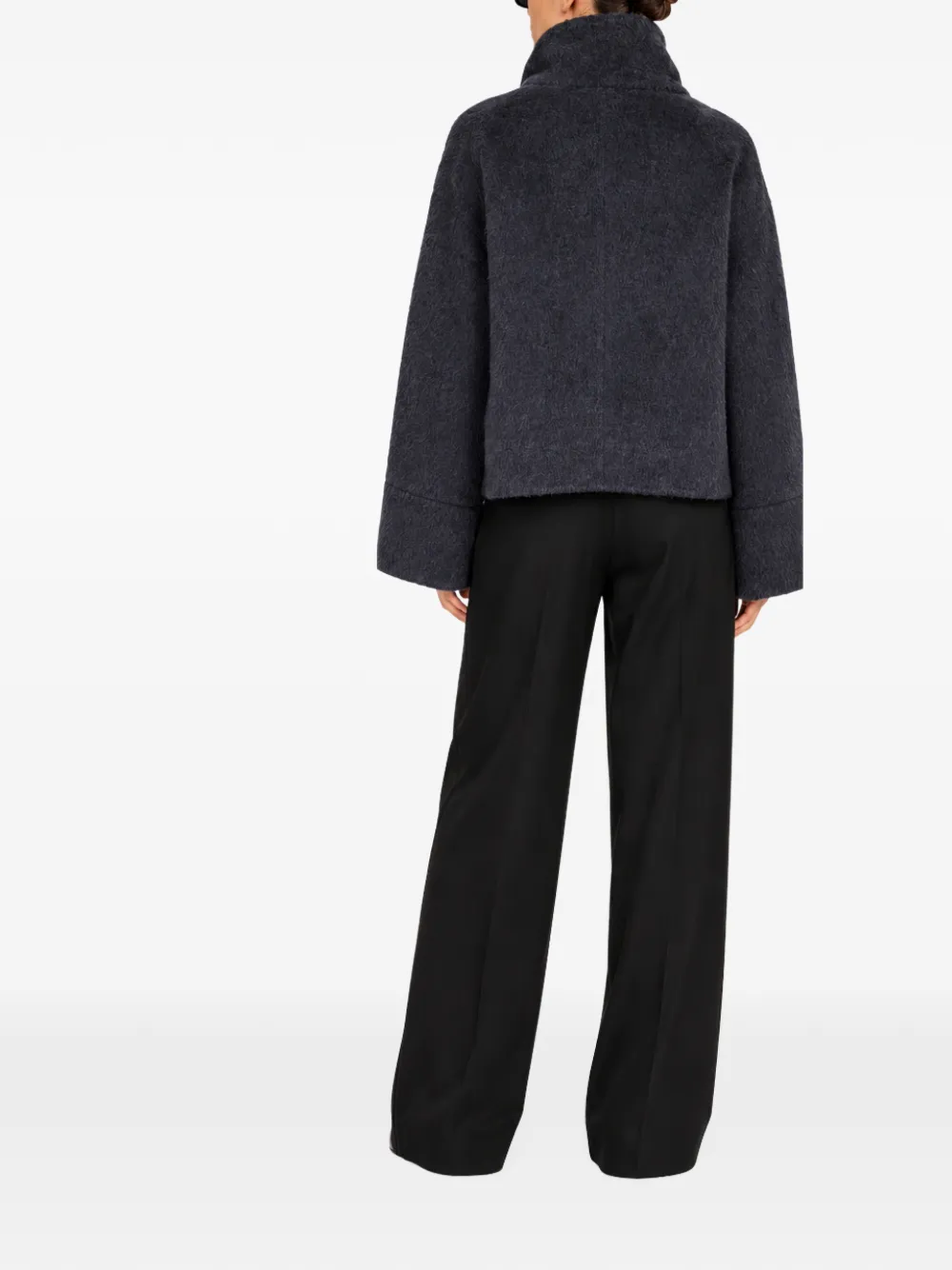 Liviana Conti Lasonne funnel-neck jacket Grijs