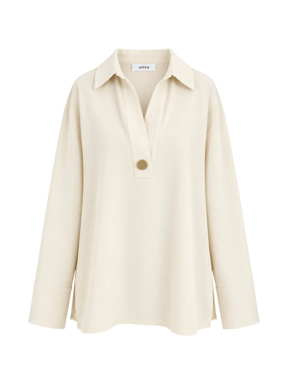 Jucca button-detail long-sleeve blouse