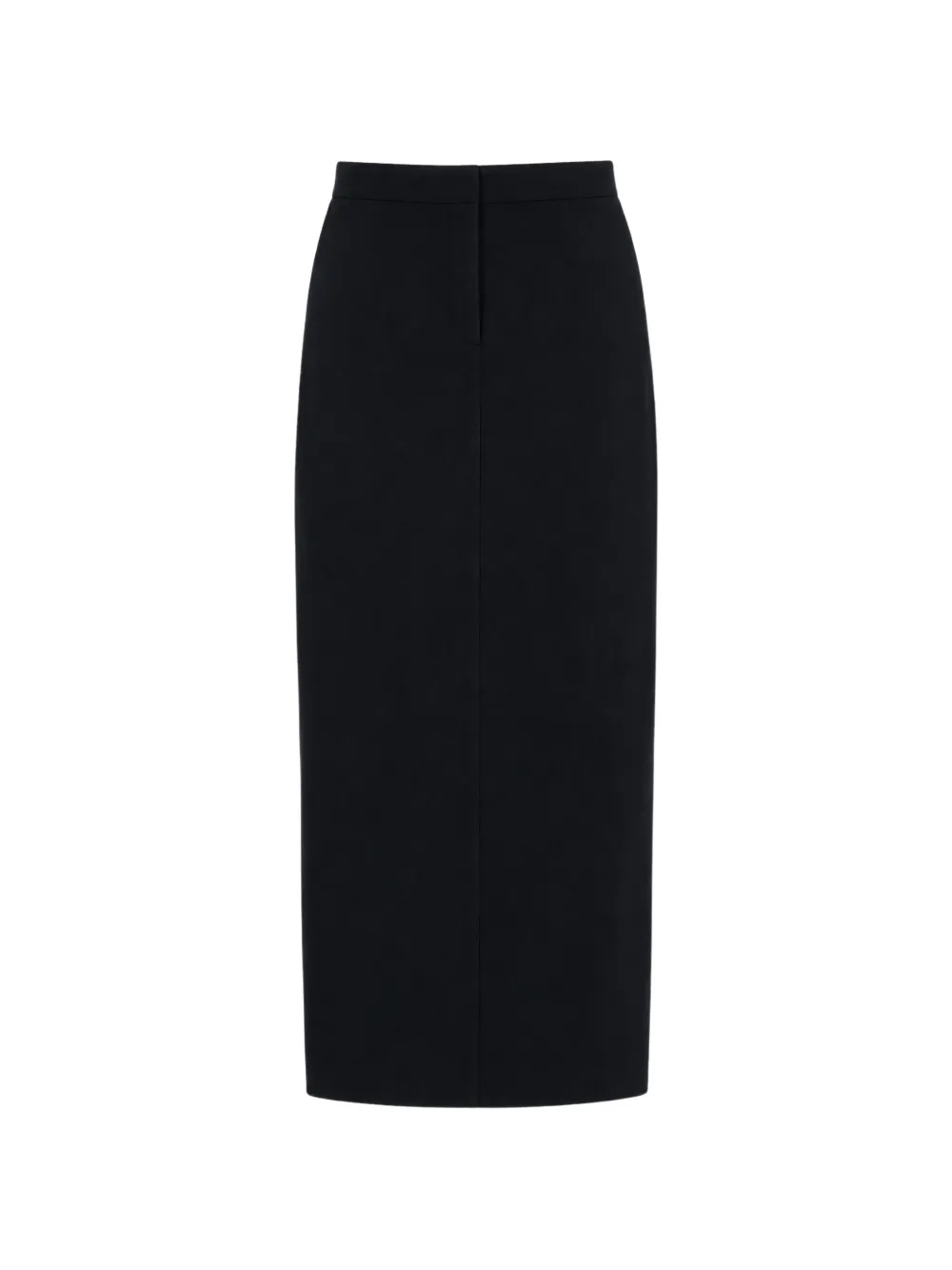 Norma Kamali rear-slit midi skirt - Nero