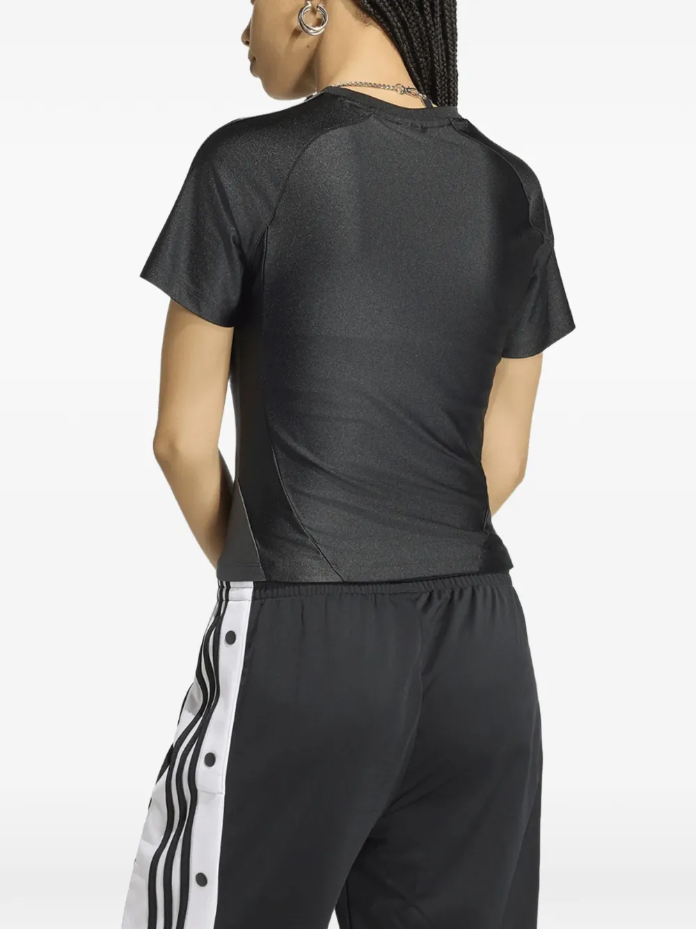 adidas Teamgeist slim-fit T-shirt Zwart