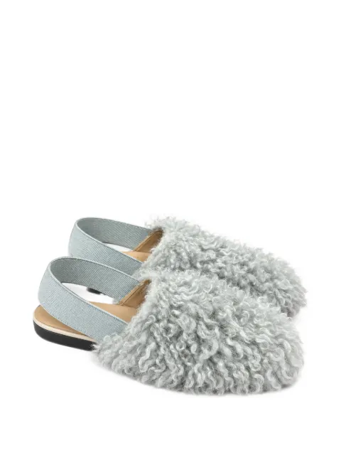 Eli1957   faux-fur elasticated-strap sandals