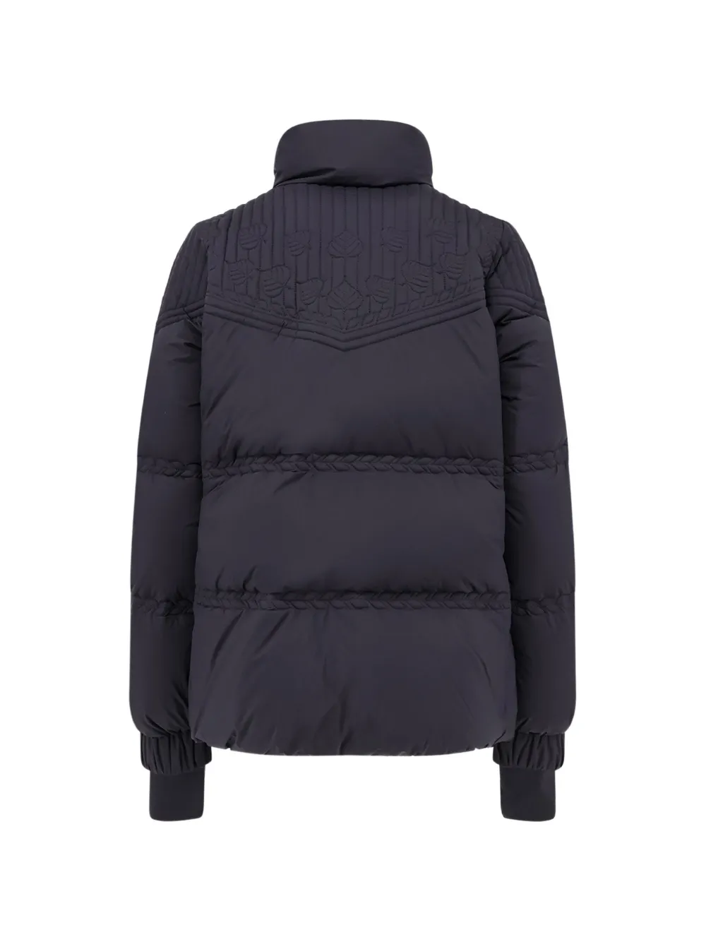 Moncler Grenoble Anglins embroidered-pattern down ski jacket Zwart