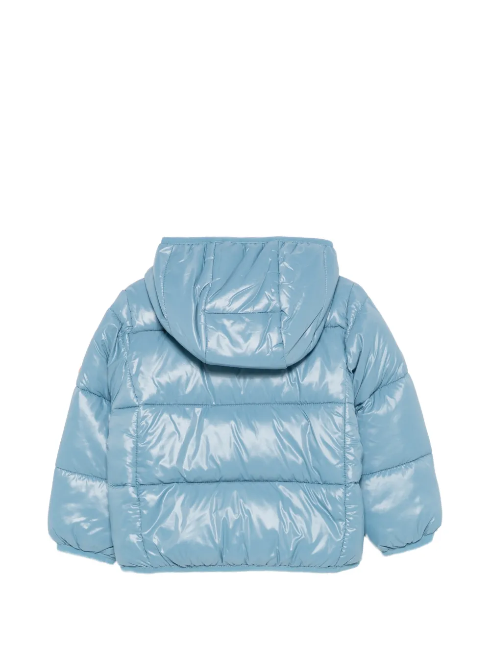 Save The Duck Kids quilted hooded jacket Blauw