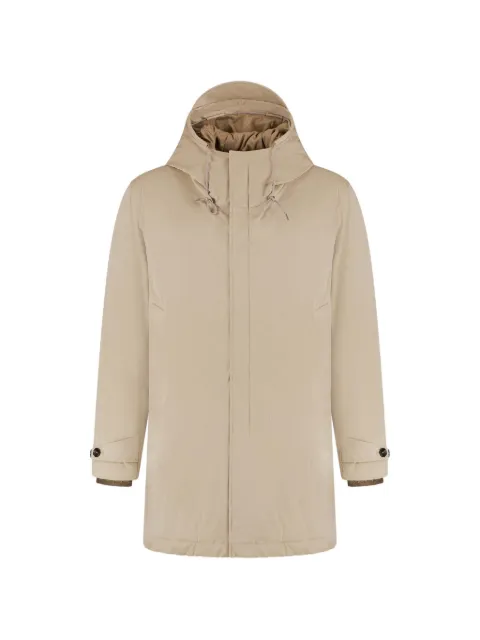 Ten C hooded zip-up coat