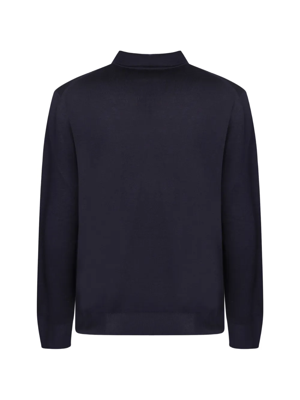 Canali quarter-zip polo-collar sweater Blauw