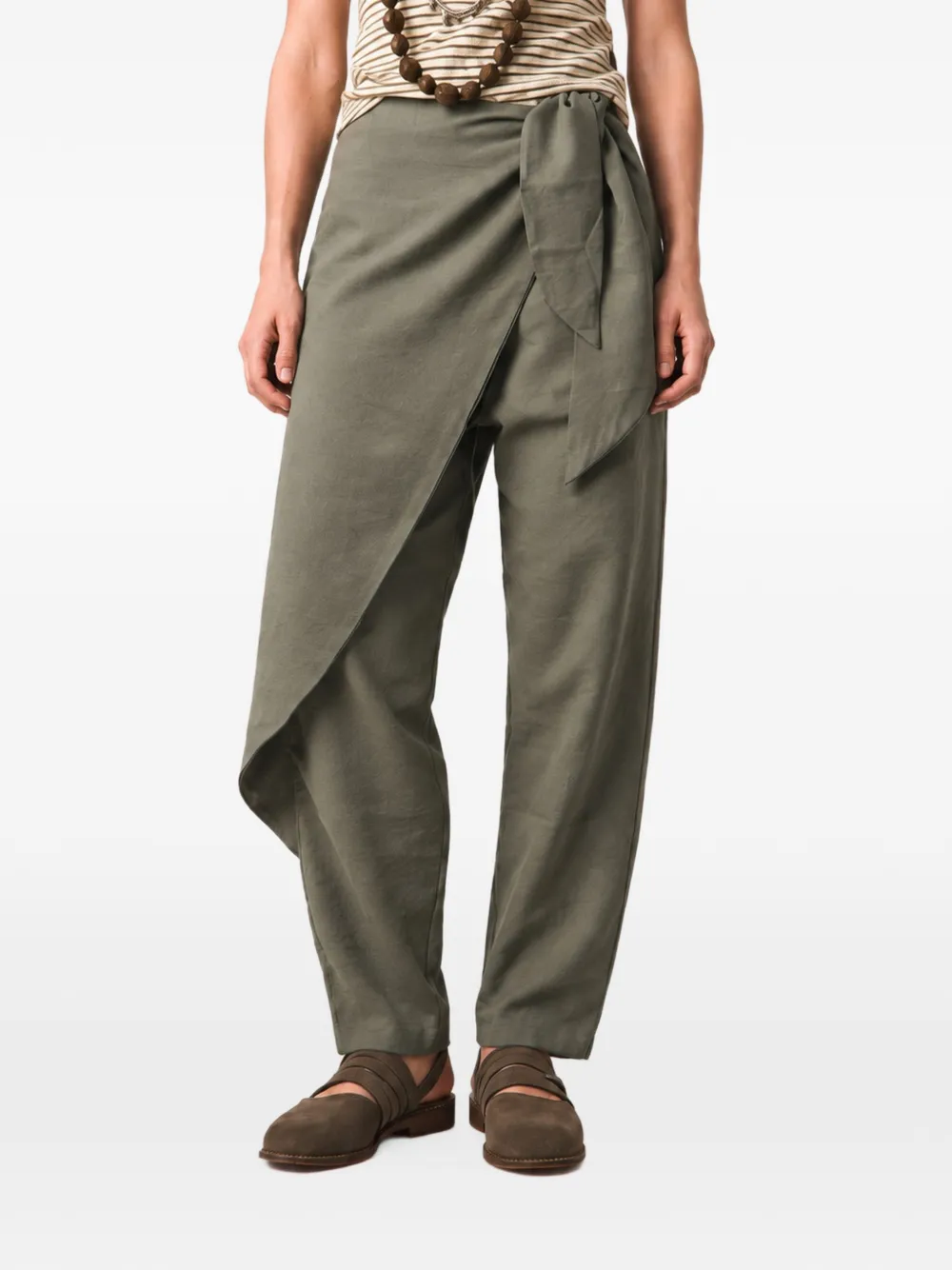 INMACULADA Isaac broek met wikkeldesign Groen