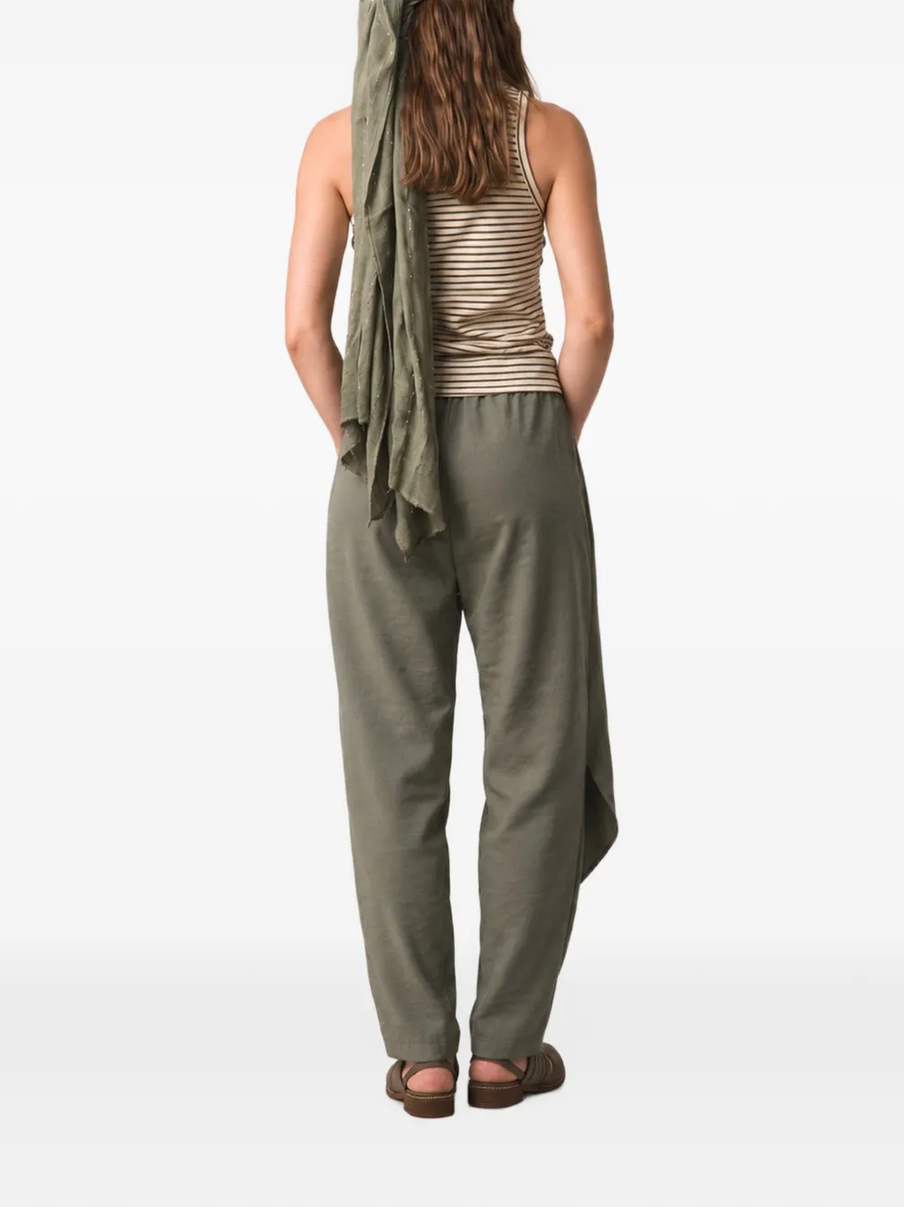 INMACULADA Isaac broek met wikkeldesign Groen