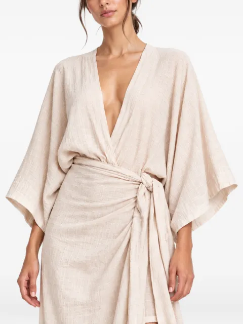 INMACULADA Silvestre wrap-style asymmetric dress