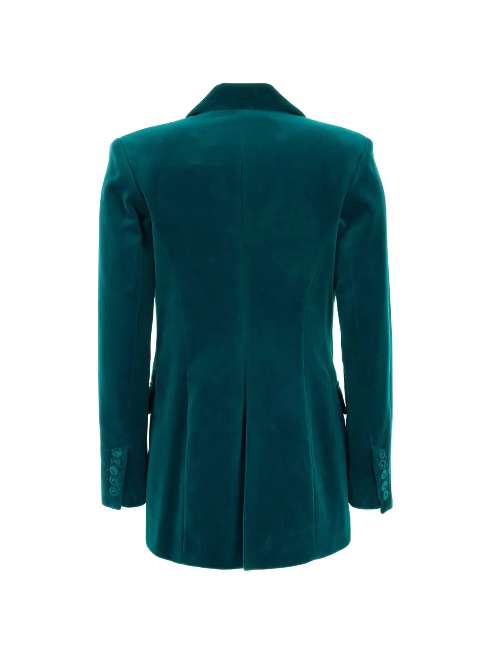 Costarellos Fluwelen blazer met enkele rij knopen Blauw