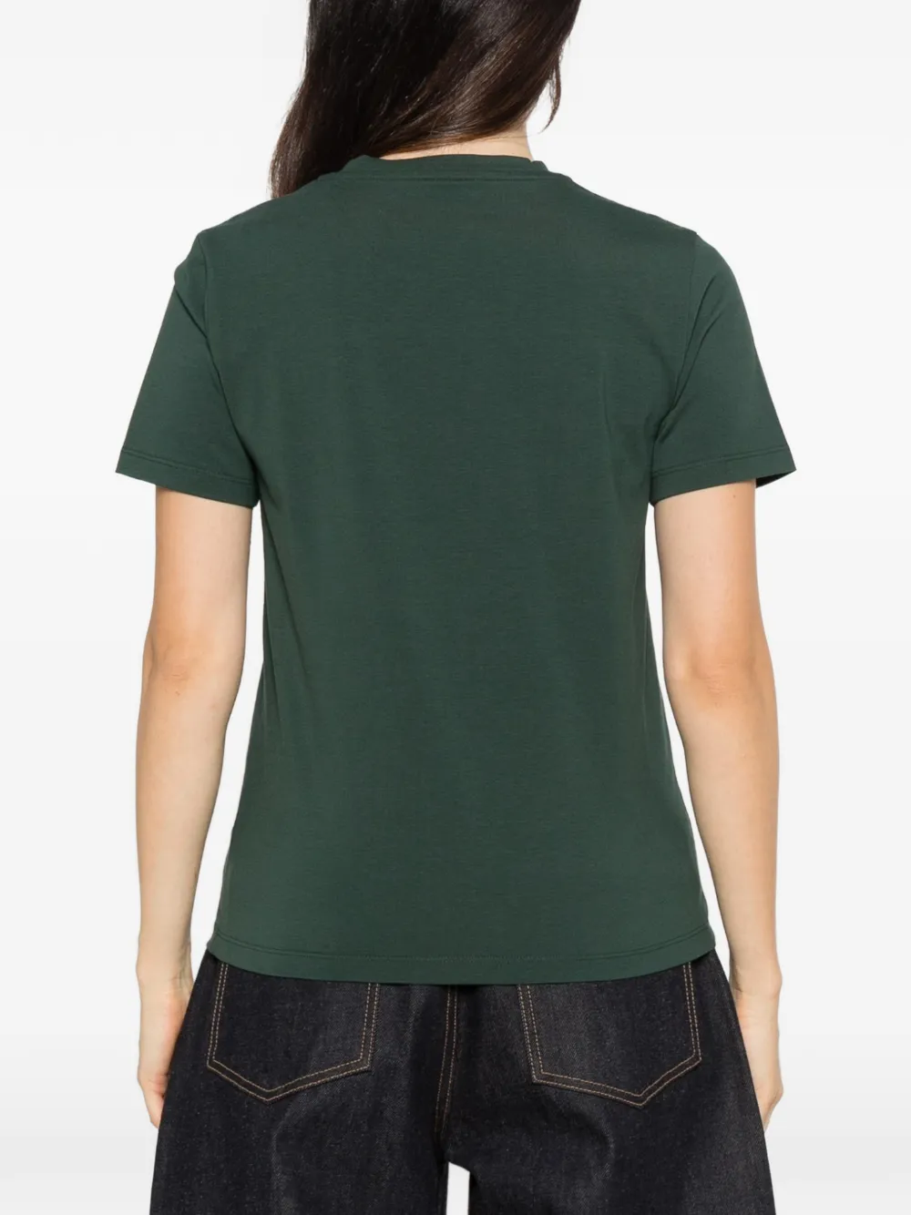 Moncler logo-patch T-shirt Groen