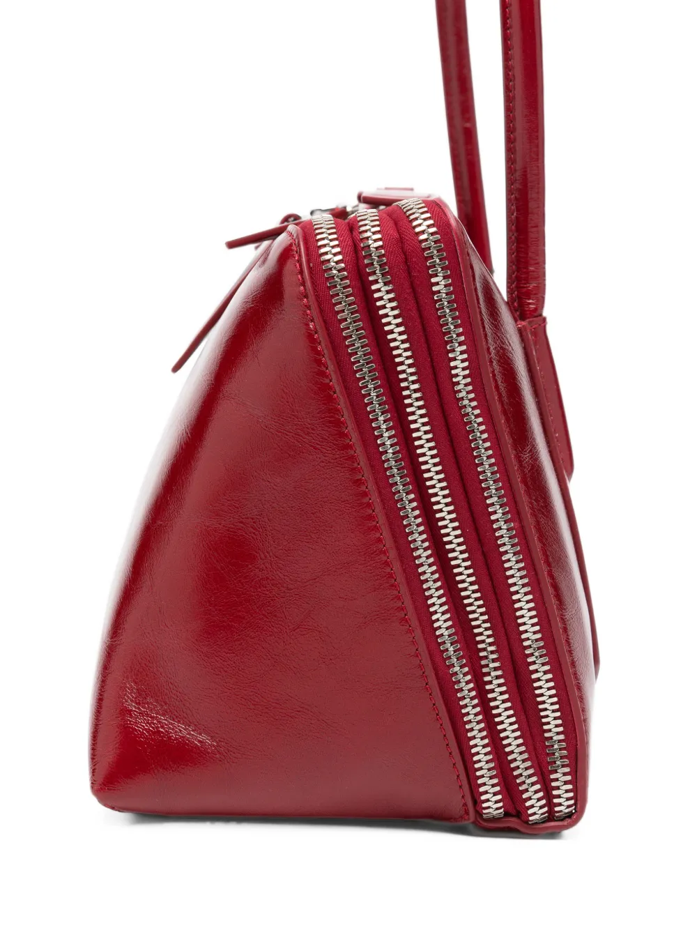 The Attico L'Altra di Milano patent-leather tote bag Rood